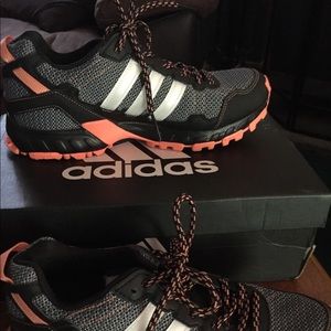 Adidas running shoes.